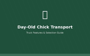 Day-old chick transport truck with ventilation system