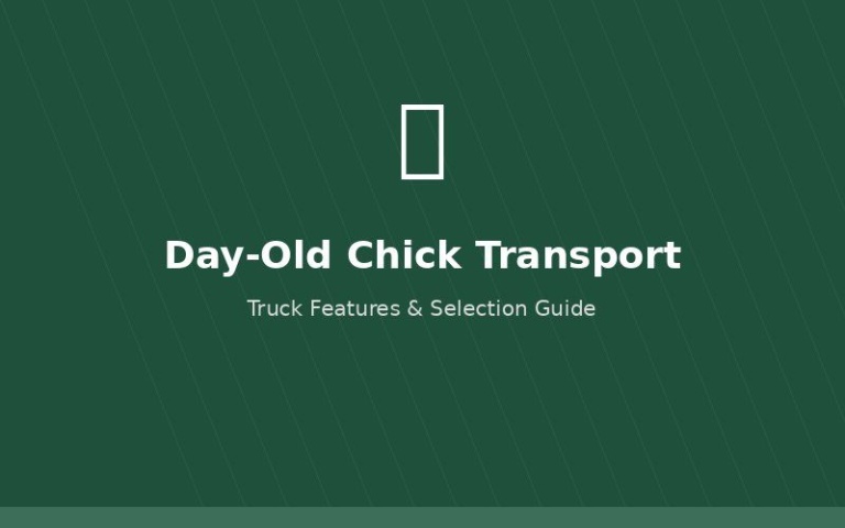 Day-old chick transport truck with ventilation system