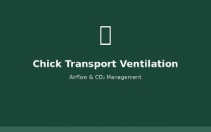 Ventilation system in chick transport truck