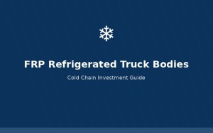 FRP refrigerated truck body for cold chain