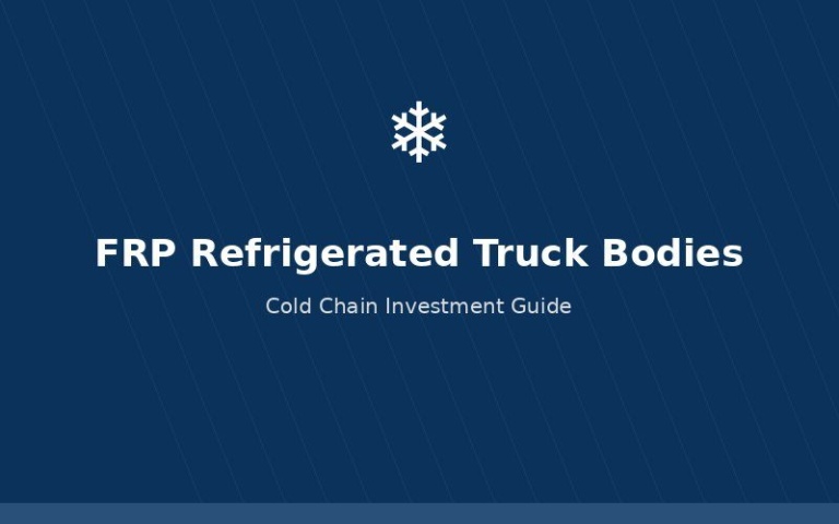 FRP refrigerated truck body for cold chain
