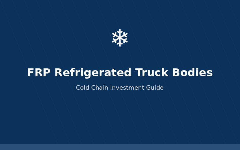 FRP refrigerated truck body for cold chain